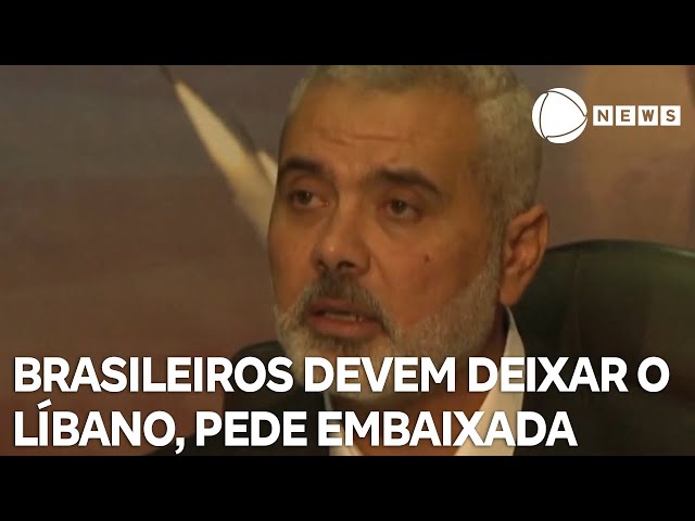 Embaixada do Brasil no Líbano pede para que cidadãos brasileiros deixem o país asiático