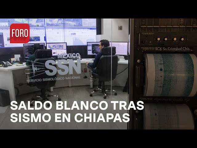 Reportan saldo blanco en Chiapas tras sismo de magnitud 6.3 hoy 5 de agosto 2024 - Las Noticias