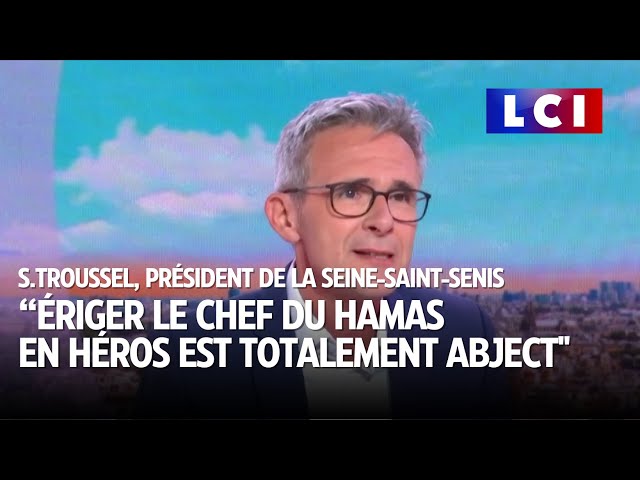 "Ériger le chef du Hamas en héros est totalement abject", fustige Stéphane Troussel