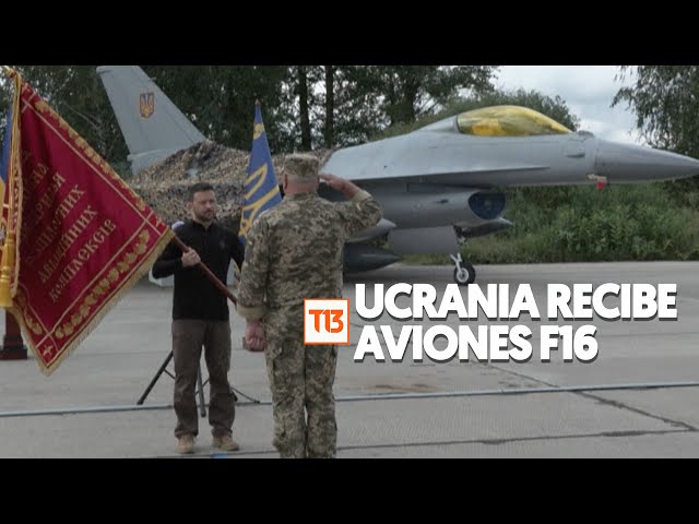 Ejército de Ucrania recibe aviones F16 de fabricación estadounidense