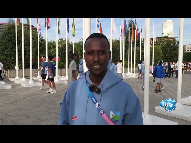 ⁣L'ambassadeur de Djibouti en France visite le village olympique réservés aux sportifs djiboutie