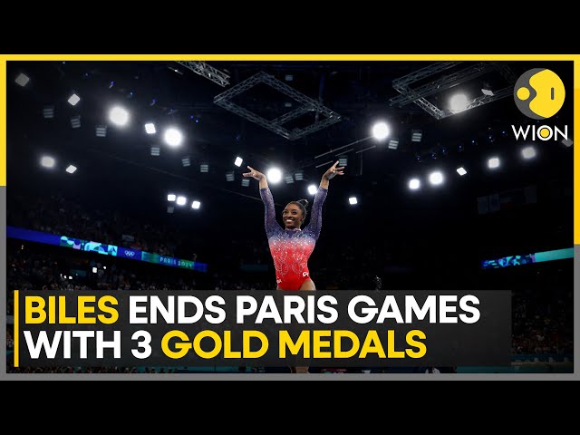 ⁣Olympics 2024 Gymnastics: Simone Biles loses Floor Gold Medal to Brazil's Andrade | WION Sports