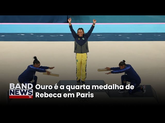 Rebeca Andrade conquista medalha de ouro no solo | BandNewsTV