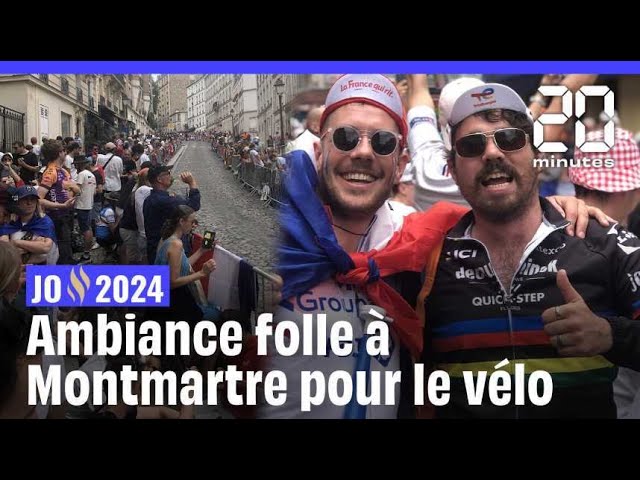 JO 2024 : Ambiance à Montmartre pour le cyclisme sur route #shorts