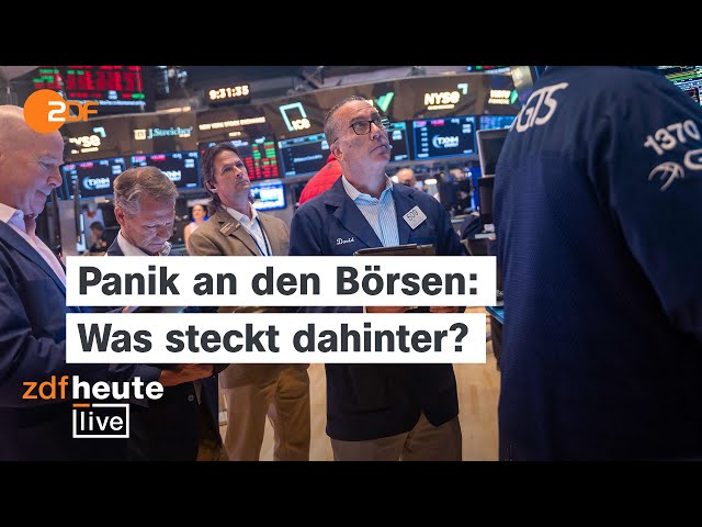 ⁣Weltweit brechen besonders Tech-Aktien und Krypto ein. Was sind die Folgen? | ZDFheute live