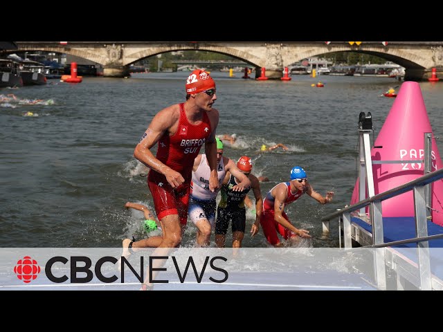 ⁣Swiss triathlete who swam in Seine had stomach infection