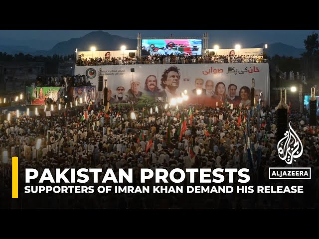 Thousands of Pakistan's imprisoned ex-PM Imran Khan's supporters rally demanding his relea