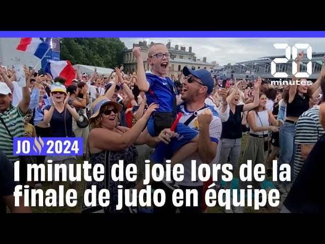 JO 2024 : 1 minute d'euphorie lors de la finale de judo en équipe, au Club France