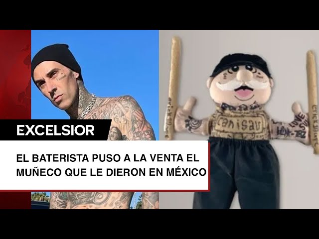 Travis Barker de Blink-182 pone a la venta muñeco Dr Simi que le regalaron en México