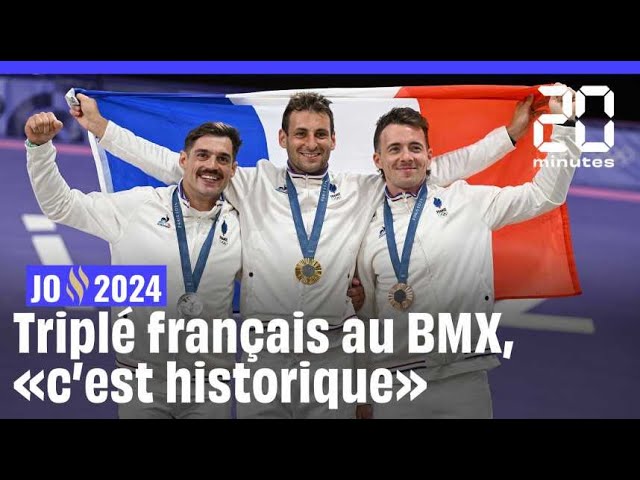 JO 2024 : Triplé du BMX français, «c'est historique, on a fait quelque d'exceptionnel»