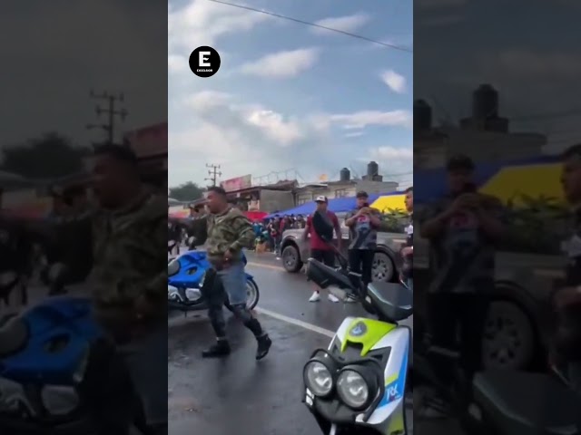 ⁣Bikers armaron la campal en Tres Marías; algunos traían armas