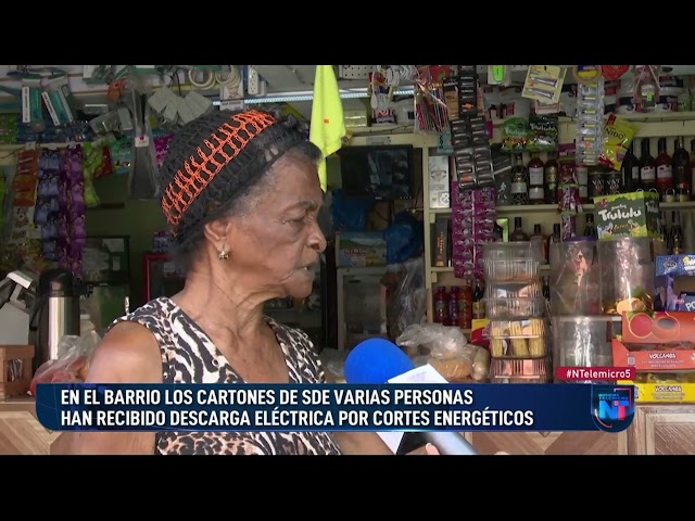 ⁣En Los Cartones varias personas han recibido descarga eléctrica por cortes energéticos