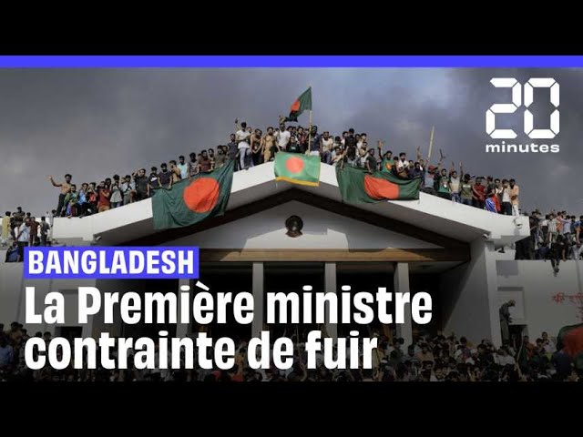 Des milliers de personnes prennent d'assaut la résidence de la Première ministre du Bangladesh