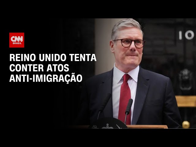 ⁣Reino Unido tenta conter atos anti-imigração | CNN ARENA