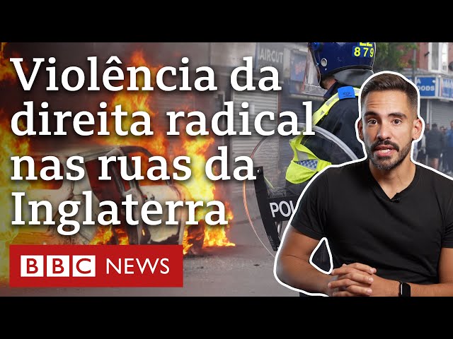 ⁣O que se sabe sobre os protestos violentos da direita radical no Reino Unido