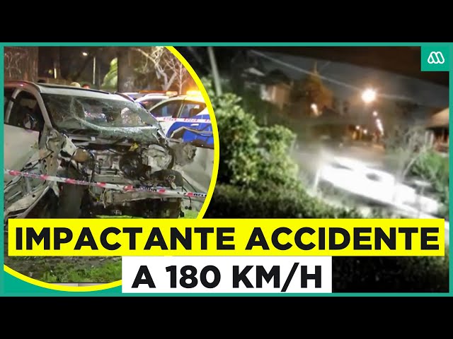 Chocaron a 180 km/ huyendo de Carabineros: Impactante persecución policial finaliza con 7 heridos