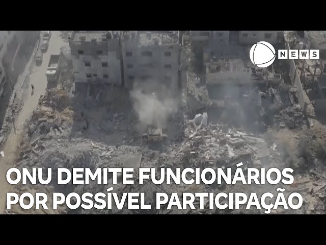 ⁣ONU demite nove funcionários por possível participação no ataque de 7 de outubro contra Israel