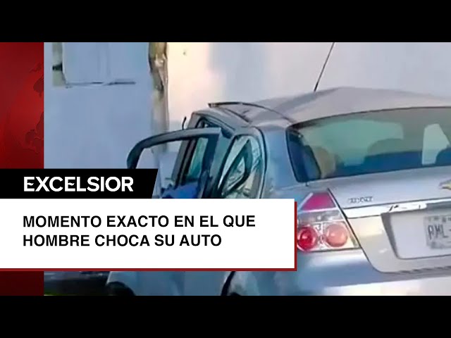 Impactante video revela momento justo en que hombre choca su auto y muere en NL