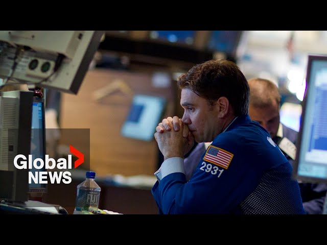 ⁣Global markets plunge amid US recession fears