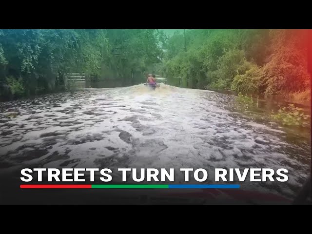 ⁣Streets turn to rivers as Debby dumps deluge