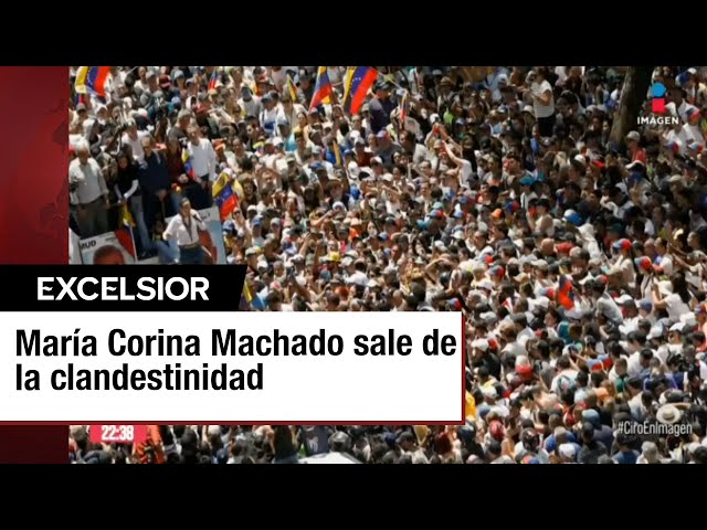 María Corina Machado desafía a Nicolás Maduro y toma las calles