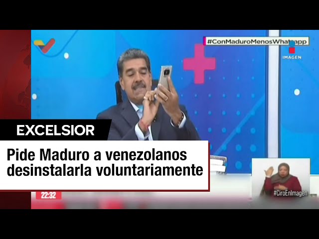 Nicolás Maduro dice que rompe relaciones con Whatsapp