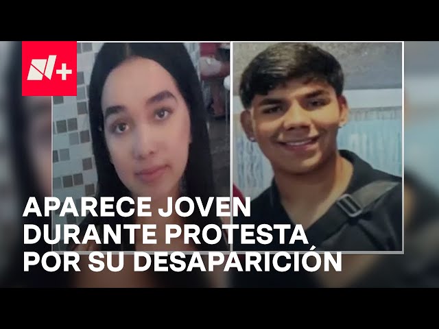 ⁣Protestan por desaparición de Janetzy y Kevin; ella llamó durante la manifestación - En Punto