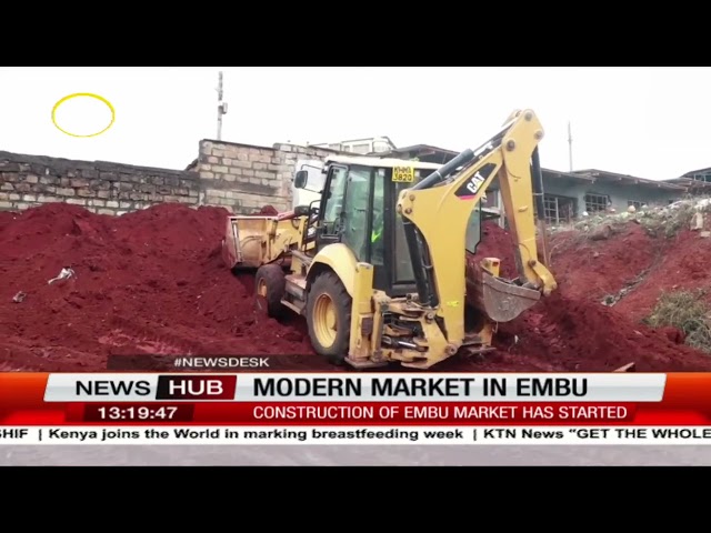 ⁣Construction of a modern Embu market starts