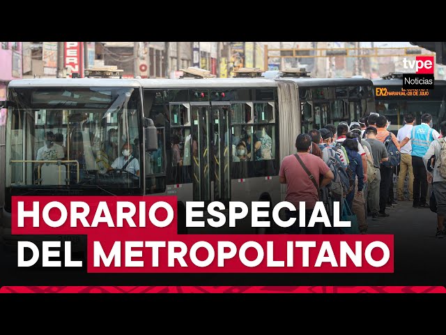 Batalla de Junín: conoce el horario especial del Metropolitano por el feriado del 6 de agosto