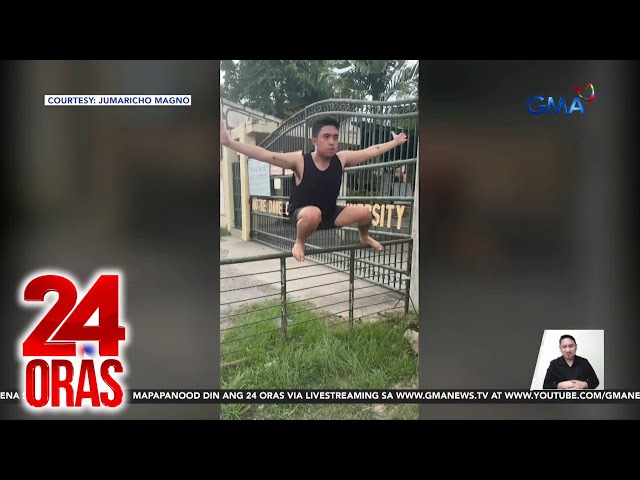 ⁣Ilang netizen, nag-ala-Carlos Yulo sa mga aliw gymnastics stunts online | 24 Oras