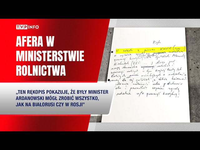 Afera w ministerstwie rolnictwa. Minister z PiS ratował kolegę?