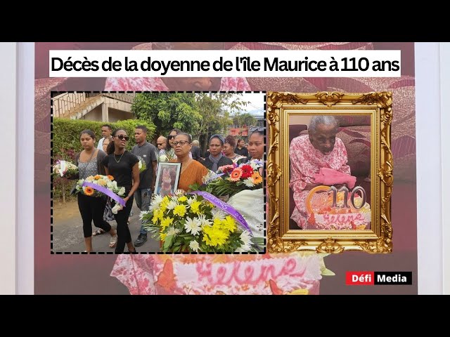 ⁣La doyenne de l’île Maurice s’éteint à 110 ans