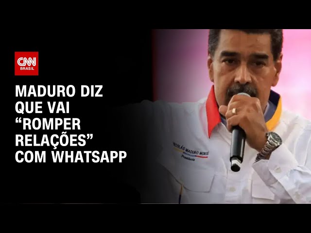 Maduro diz que vai “romper relações” com WhatsApp | BASTIDORES CNN