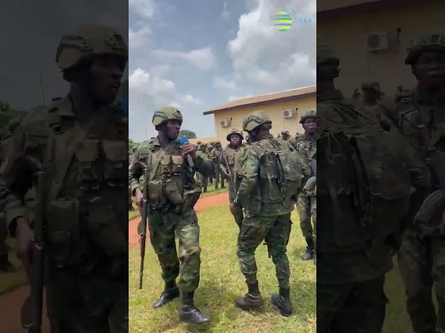 ⁣Morale of RDF soldiers in BANGUI, Central African Republic