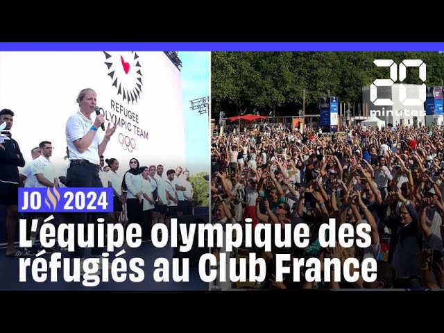 JO 2024 : L’équipe olympique des réfugiés célébrée au Club France