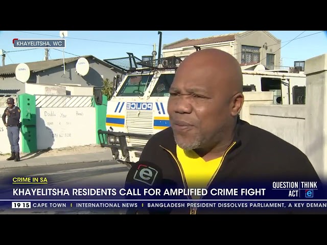 Khayelitsha residents call for amplified crime fight