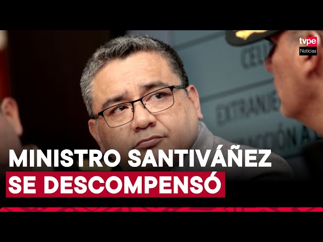 ⁣Ministro del Interior se encuentra estable tras sufrir descompensación durante su viaje a Junín