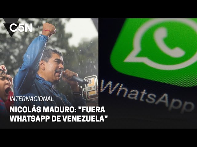 ⁣NICOLÁS MADURO contra WHATSAPP: "La están utilizando para AMENAZAR a VENEZUELA"