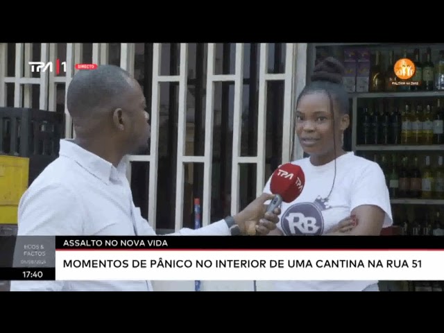 Assalto no Nova Vida - Momentos de Pânico no interior da cantina na rua 51