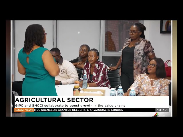 ⁣Agricultureal Sector: GIPC and GNCCI collaborate to boost growth in the value chains - Adom TV News.