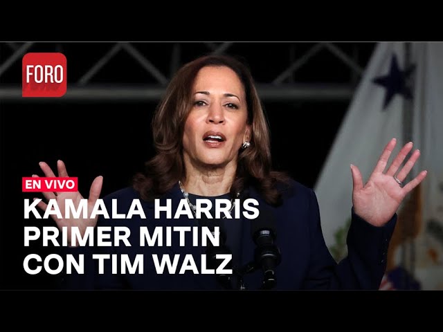 EN VIVO: Primer mitin conjunto de Kamala Harris y Tim Walz