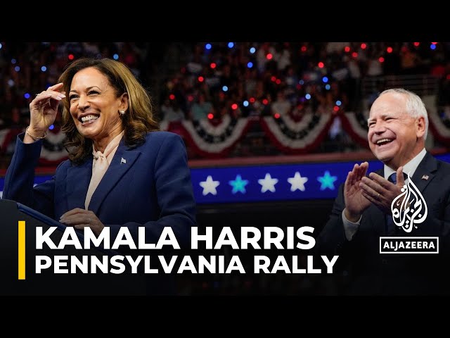 Harris and Walz hold election rally in Philadelphia