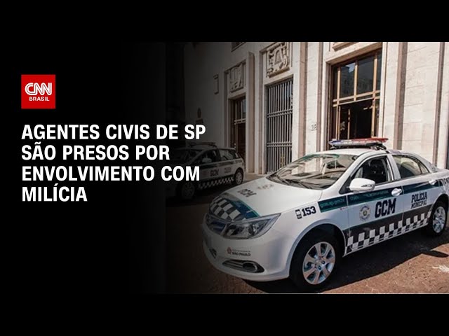 ⁣Agentes civis de SP são presos por envolvimento com milícia | CNN ARENA