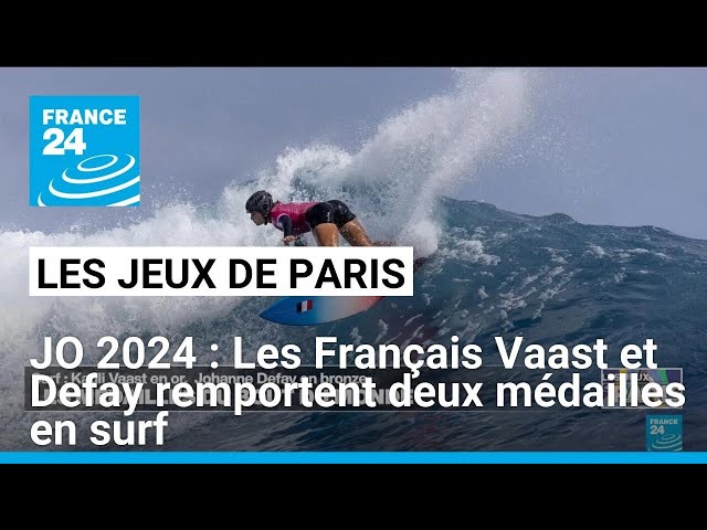 ⁣JO 2024 : Les Français Vaast et Defay remportent deux médailles en surf • FRANCE 24