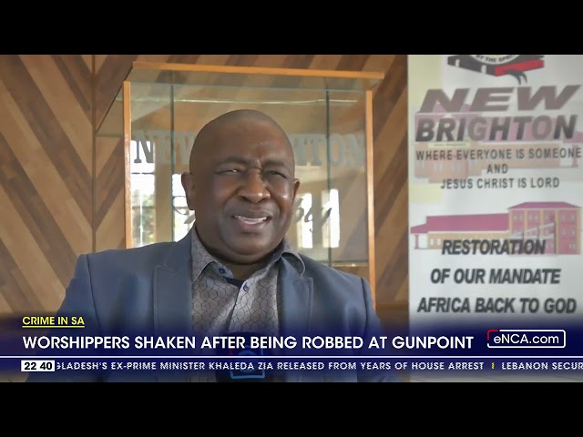 Worshippers shaken after being robbed at gunpoint