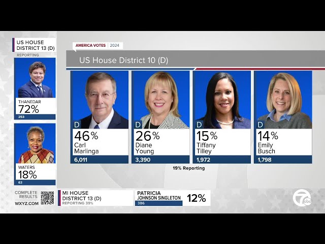 ⁣Carl Marlinga wins Democratic primary for Michigan’s 10th Congressional District, DDHQ projects