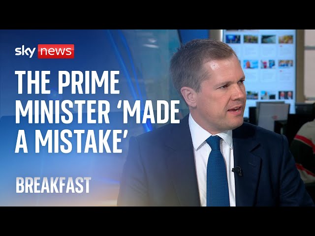 ⁣Jenrick says PM has "made a mistake" by not showing "equal treatment to all forms of 