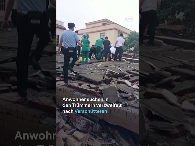 ⁣Video: Heftige Gasexplosion in China zerstört zweistöckiges Wohnhaus | DW Nachrichten