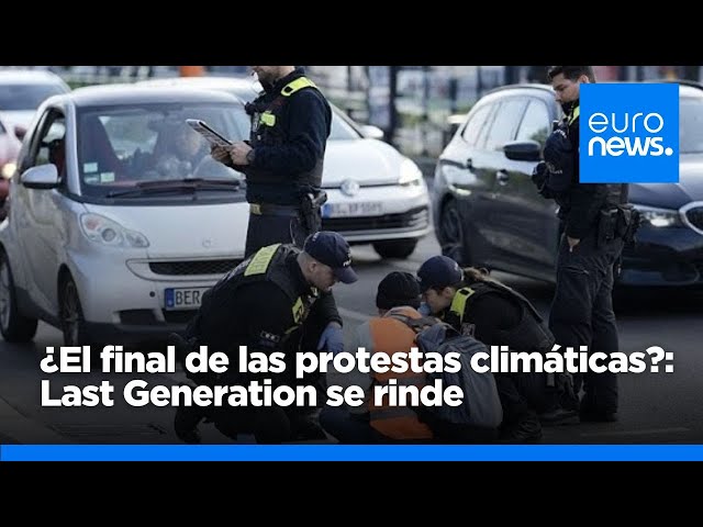 ⁣Last Generation deja sus acciones climáticas al reconocer que no influyen en los Gobiernos