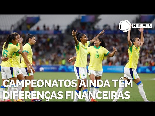 Campeonatos masculinos e femininos ainda têm grandes diferenças financeiras